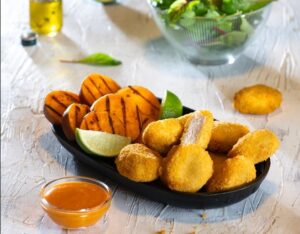 Chicken Nuggets cu sos de sriracha și chili oil