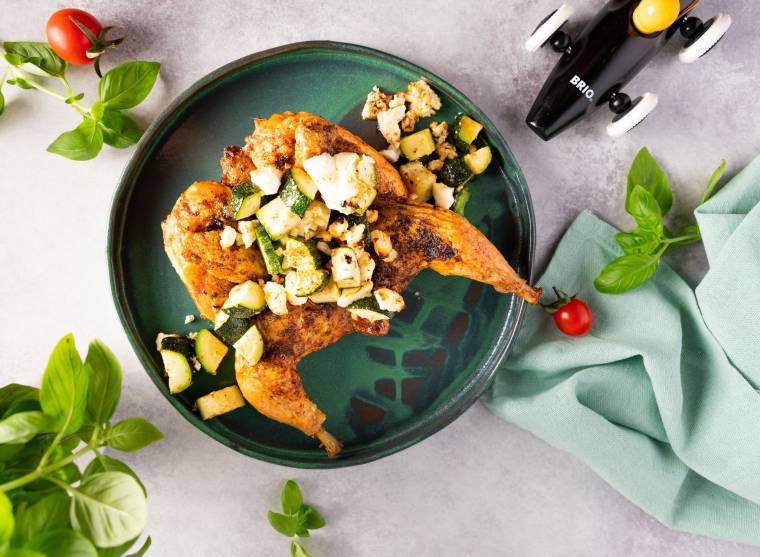 Cocoșel de Pădure Agricola cu feta și zucchini – rețetă sănătoasă
