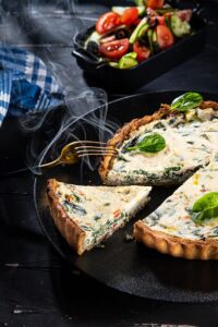 Quiche cu spanac și ricotta