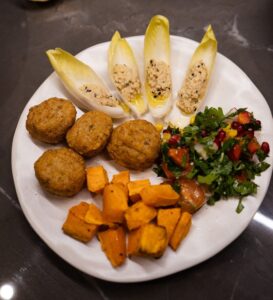 Salată cu cartof dulce și Falafel / Fantezie cu legume
