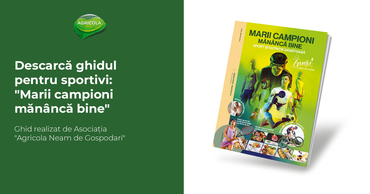 Marii campioni mananca bine