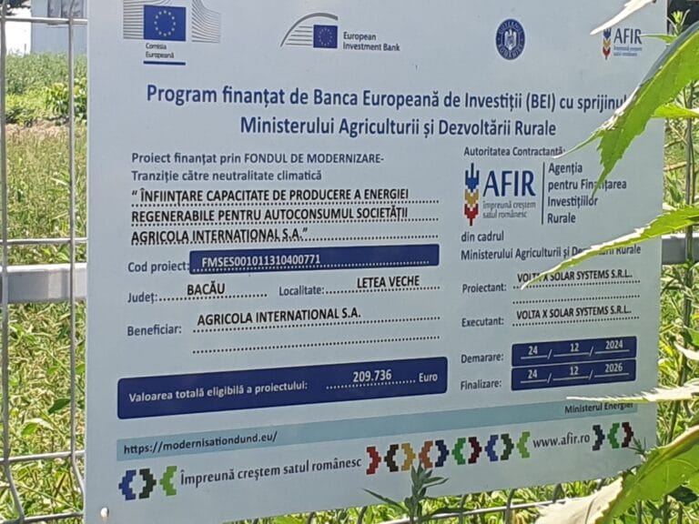 Proiect finanțat prin FONDUL DE MODERNIZARE