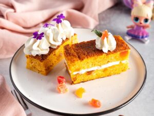 Carrot Cake and milk